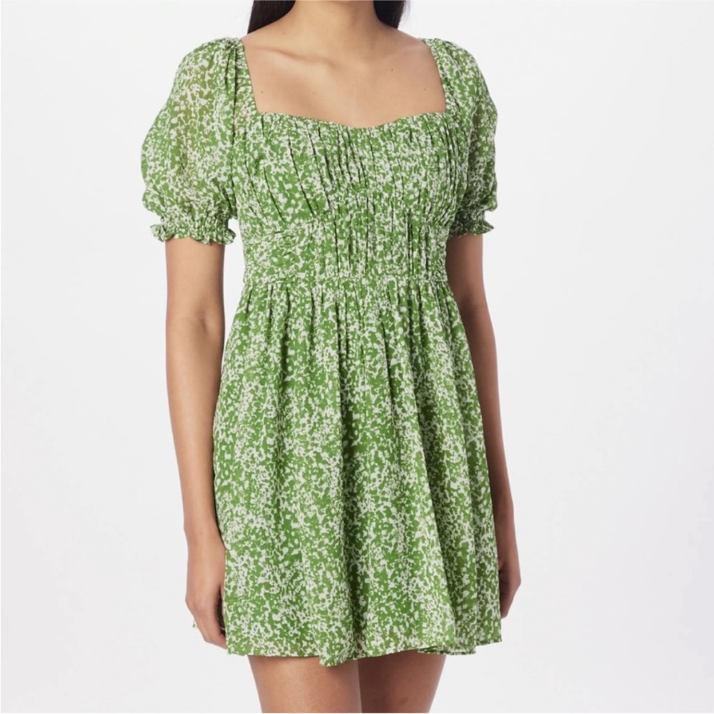 Abercrombie & Fitch Green Floral Mini Dress